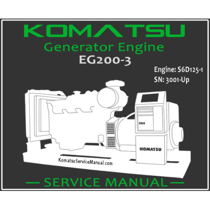 Komatsu Generator EG200 3 Engine S6D125 1 Service Manual PDF SN 3001 Up 500x410 1