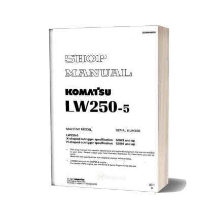 komatsu crane lw250 5 shop manual sebm008905 21425k330054 page1