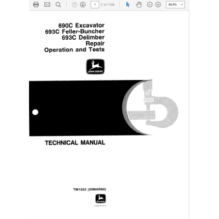 John Deere 690C, 693C Excavator Service Manual