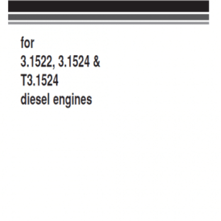 Komatsu 3.1522, 3.1524, T3.1524 Engines Manual