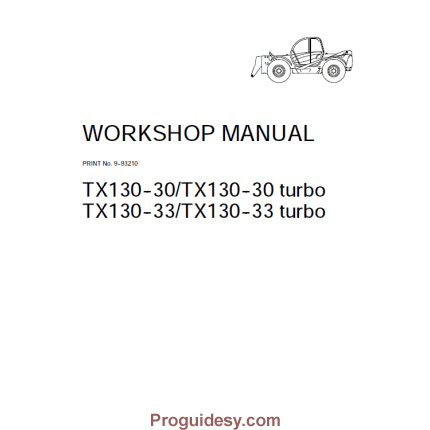 1 11 Case Tx130 30 Tx130 33 Tier 3 Telescopic Service Manual