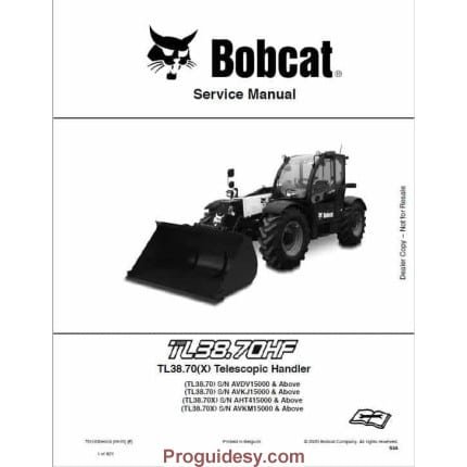 Bobcat TL38.70, TL38.70X Telescopic Service Repair Manual