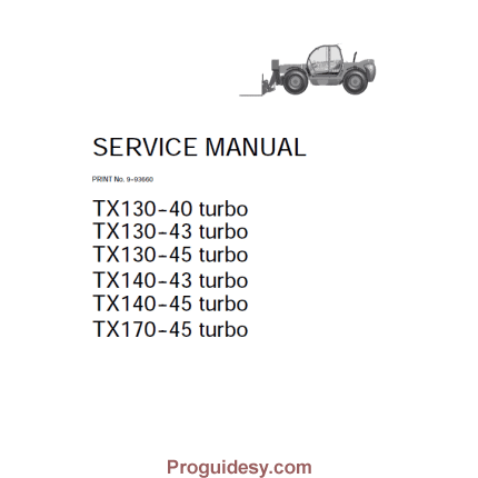 1 57 Case TX130 TX140 TX170 TX Service Repair Manual