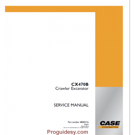 Cart 1 60 600x649 Case Cx470B Hrd Crawler Excavator Service Repair Manual