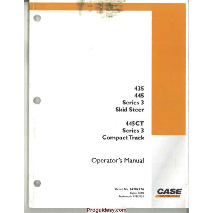 1 CASE 435 445 445CT SKID STEER SERVICE REPAIR MANUAL 1