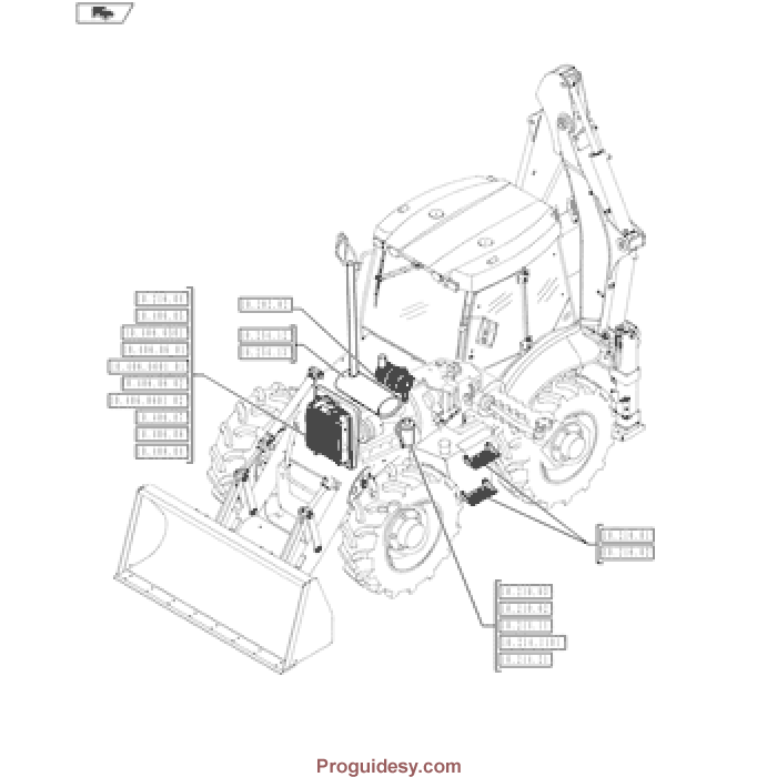 1 Case 580N Tier IV A 4A Tractor Loader Backhoe Parts Manual