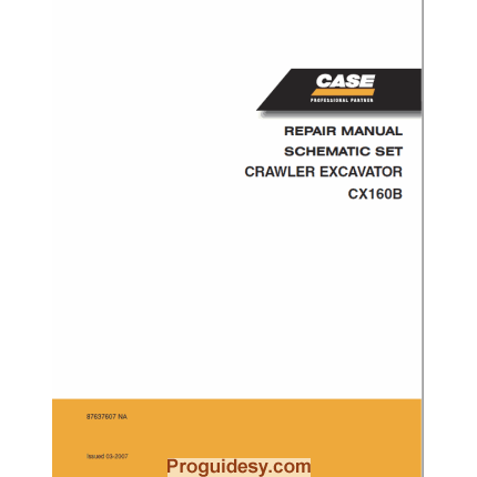 2 44 Case Cx160b Cx180b Excavator Repair Guide