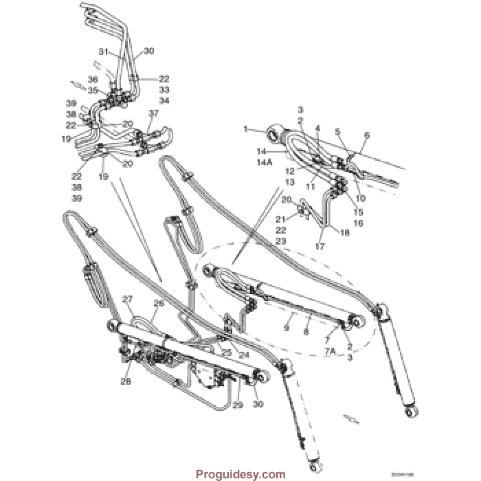 2 CASE 465 Skid Steer Loader Service Parts Catalogue Manual