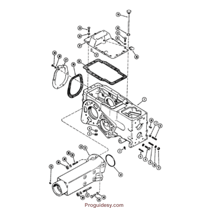 2 Case 480K Wheel Tractor Parts Catalog Manual