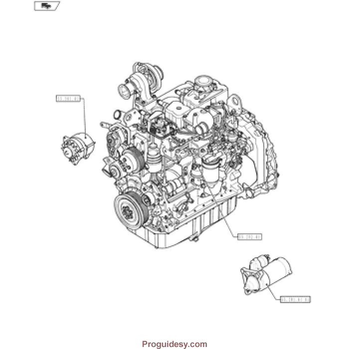 2 Case 580N Tier IV A 4A Tractor Loader Backhoe Parts Manual