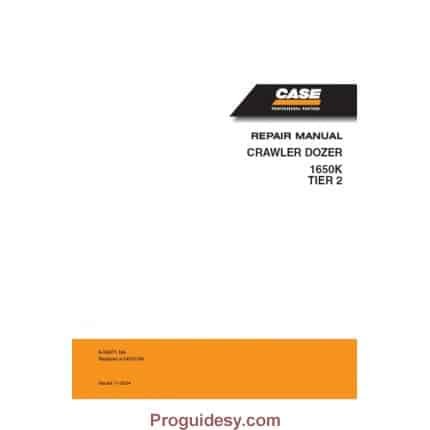 CASE 1650K Tier 2 Crawler Bulldozer Repair Manual