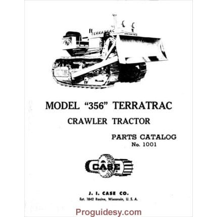 Case 356 Terratrac Parts Tractor Manual